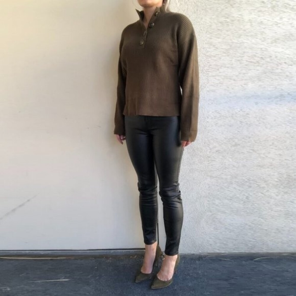 BlackNYC Faux Leather Black Leggings Size 26 - Picture 2 of 11